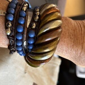 Multicolor Twisted Metal Bracelet